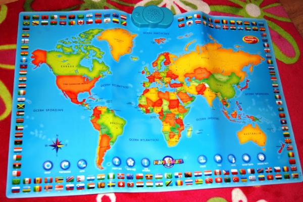 Dumel -  mapa świata, czyli nauka przez zabawę