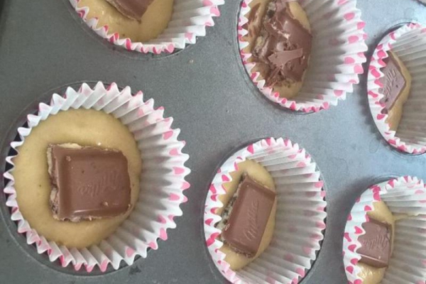 Waniliowe muffinki z czekoladą