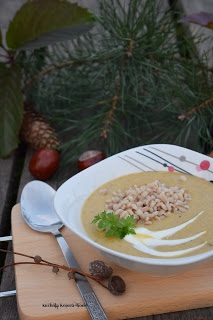 Borowikowa zupa krem z pęczakiem