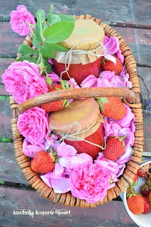 Dżem truskawka-róża - łatwy, szybki i smaczny :)