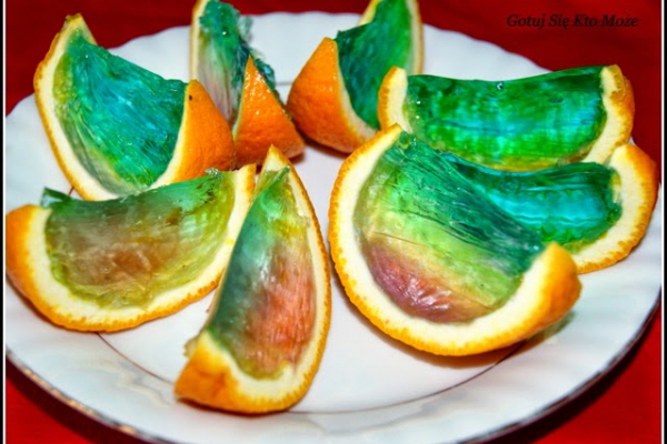 Galaretki w pomarańczy