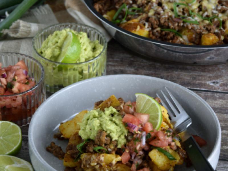 Chrupiące ziemniaki po meksykańsku