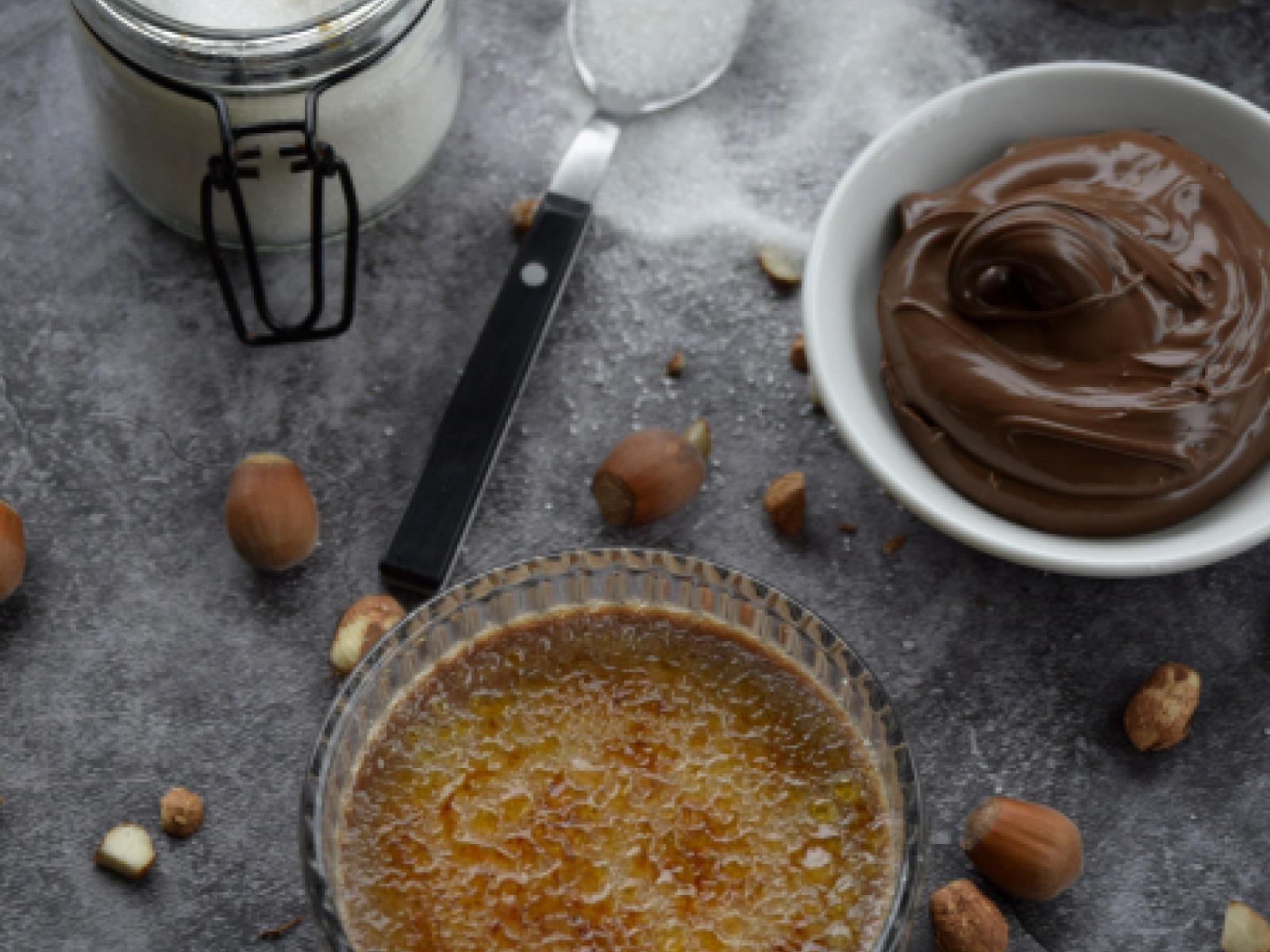 Nutellowy crème brûlée