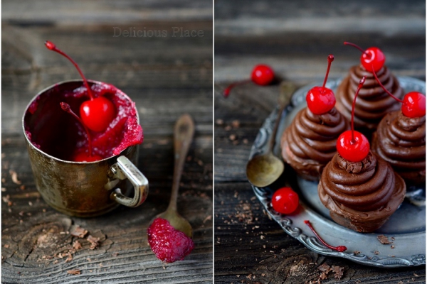 Babeczki cherry w czekoladzie