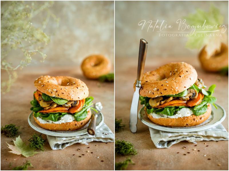 Bajgle z karmelizowaną dynią