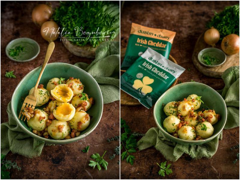 Kluski nadziewane cheddarem
