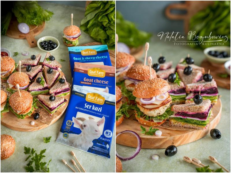 Burgerki i kanapeczki z kozim serem