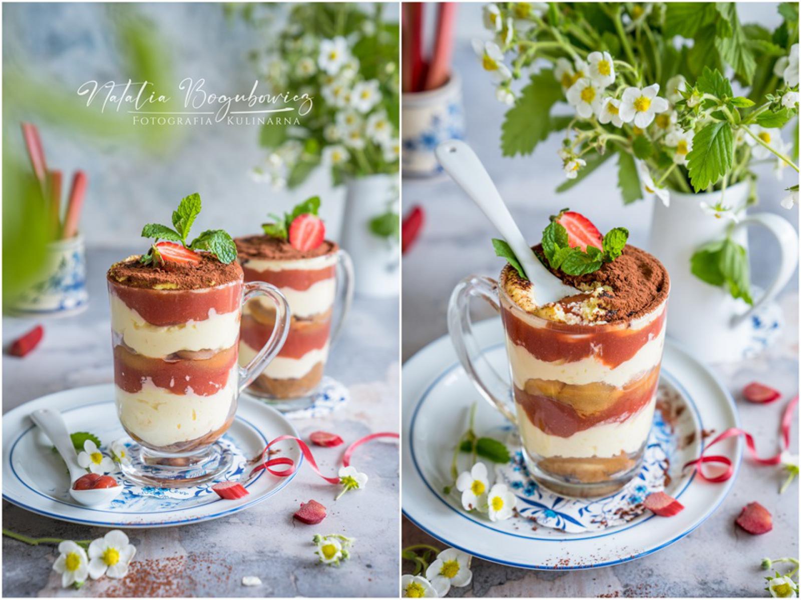 Tiramisu rabarbarowe