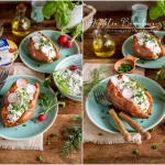 Pieczone bataty z gzikiem